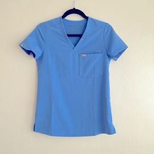 Figs Catarina Scrub Top Ceil Blue XXS